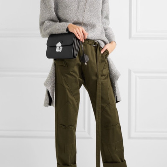 BALENCIAGA BLACK LOCK & KEY CHAIN SHOULDER BAG - Picture 8 of 8